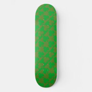 Skateboard Motif Trèfle