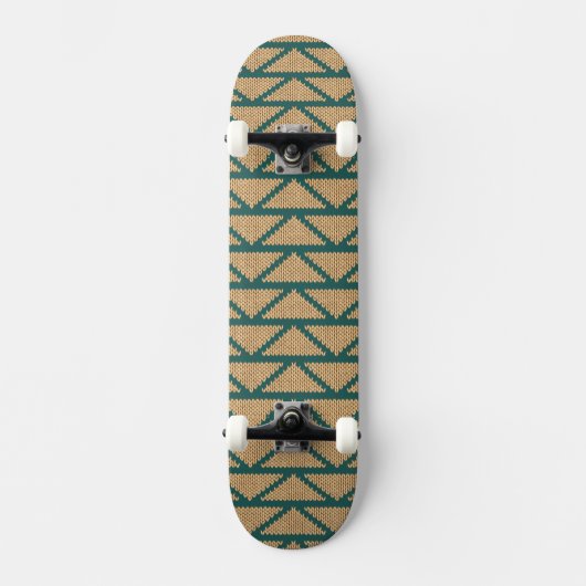 Skateboard Motif tricoté par style ethnique (Recto)