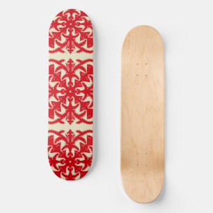 Skateboard motif tropical