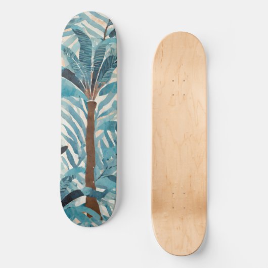 Skateboard motif tropical (Recto)