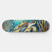 Skateboard motif tropical (Horz)