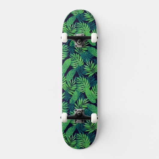 Skateboard Motif tropical de feuille (Recto)