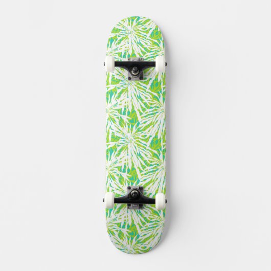 Skateboard Motif tropical de palmettes (Recto)
