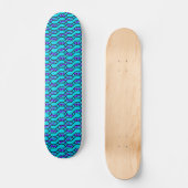 Skateboard Motif turquoise Blue Shim Shim (Recto)