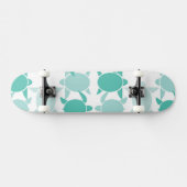 Skateboard Motif turquoise de tortue (Horz)