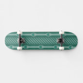 Skateboard Motif turquoise ornemental (Horz)