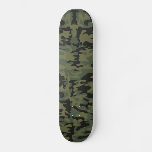Skateboard Motif vert de camo (Recto)