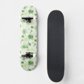 Skateboard Motif vert de palmier (Recto)