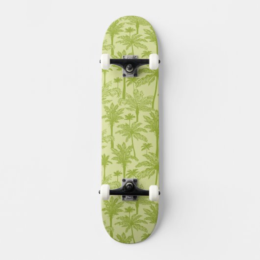 Skateboard Motif vert de palmiers (Recto)