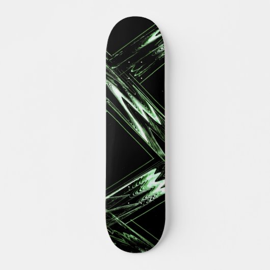 Skateboard Motif vert de pin gras (Devant)