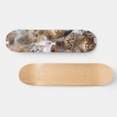 Skateboard Motif Visages de chat (Horz)
