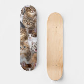 Skateboard Motif Visages de chat (Recto)