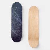 Skateboard Motif Wave et Geometry Abstrait (Recto)