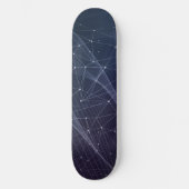 Skateboard Motif Wave et Geometry Abstrait (Recto)
