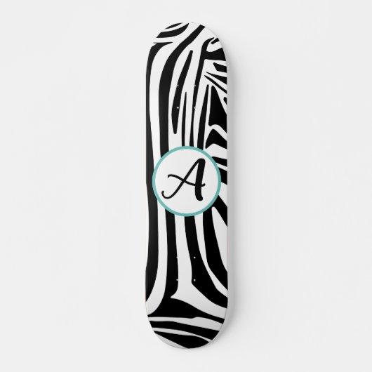Skateboard Motif Zèbre (Devant)