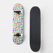 Skateboard Motifs de monstres pixelisés colorés mignons (Recto)