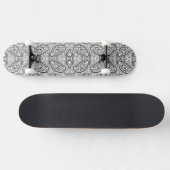 Skateboard Motifs mignons noir blanc (Horz)