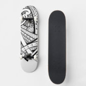 Skateboard Motifs tribaux Samoans de fer de lance de (Recto)