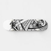 Skateboard Motifs tribaux Samoans de fer de lance de (Horz)