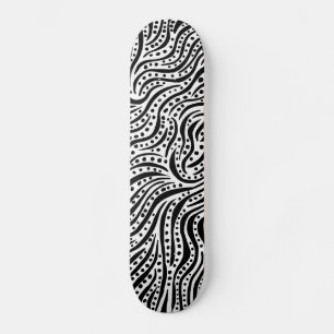 Skateboard Motion sur l'eau - Noir sur le bois