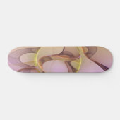 Skateboard Motions Abstraites Art moderne rose or fractal (Horz)