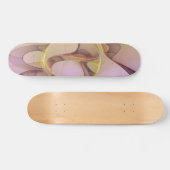 Skateboard Motions Abstraites Art moderne rose or fractal (Horz)