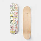 Skateboard Motivational Words #2 skatedecks (Recto)