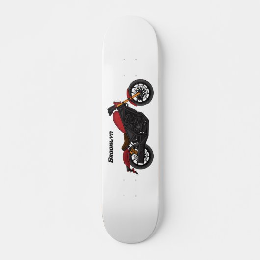 Skateboard moto de style croiseur cool (Devant)