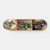 Skateboard Motocross de nom personnalisé (Horz)