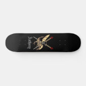 Skateboard Mots Croisés Avec Dragon Personnalisé (Horz)
