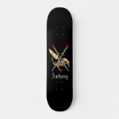 Skateboard Mots Croisés Avec Dragon Personnalisé (Devant)