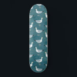 Skateboard Mouettes marines<br><div class="desc">A cheeky seagull standing by the deep green ocean. Perfect pour la belle qui aime la sassy birds and the coast.</div>