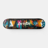 Skateboard Mountain Abstract Graffiti - Devise Vivez pour Rou (Horz)