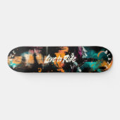 Skateboard Mountain Graffiti Pop Art - Devise Live to Ride (Horz)