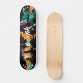 Skateboard Mountain Graffiti Pop Art - Devise Live to Ride (Recto)