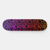 Skateboard Mousse arc-en-ciel noire (Horz)