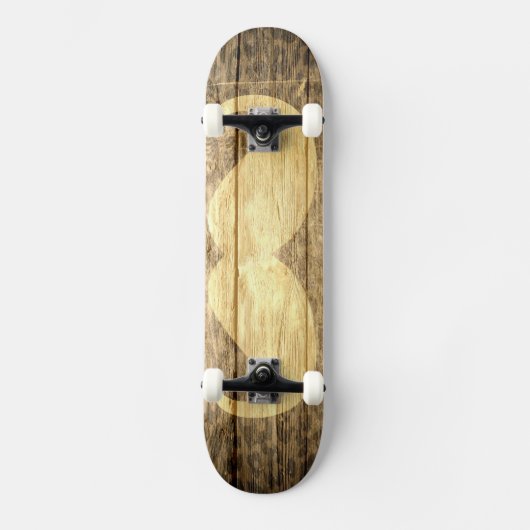 Skateboard Moustache Bois Vintage #2 (Recto)
