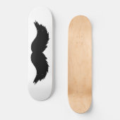Skateboard Moustache noire furtive (Recto)
