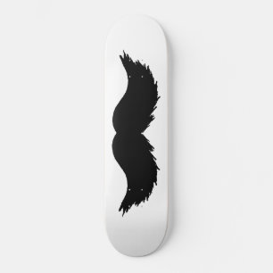 Skateboard Moustache noire furtive