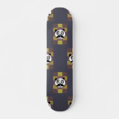 Skateboard Moustache Panda 3 (Devant)