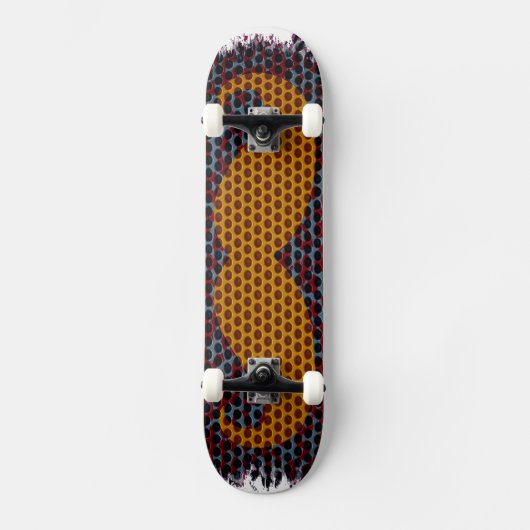 Skateboard Moustache Vintage (Recto)