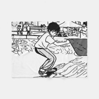 Skateboard Moves - Young Skateboarder Fleece Deken
