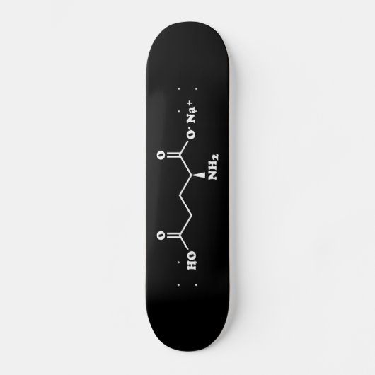 Skateboard MSG Monosodium Glutamate Molecule Formule chimique (Recto)