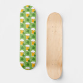Skateboard Mug de bière irlandaise avec Motif Shamrock Clover (Recto)