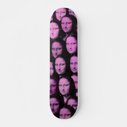 Skateboard Multi-Mona en rose - style les années 70 (Devant)