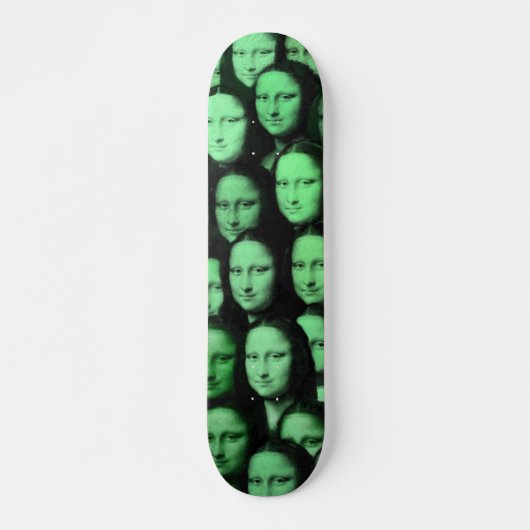Skateboard Multi-Mona en vert - Style les années 70 (Devant)