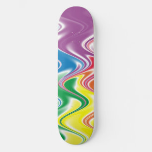 Skateboard Multicolor Abstrait