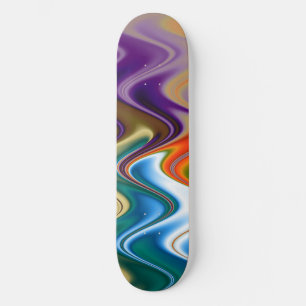 Skateboard Multicolor Abstrait
