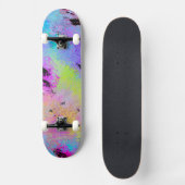 Skateboard Multicolor Abstrait (Recto)