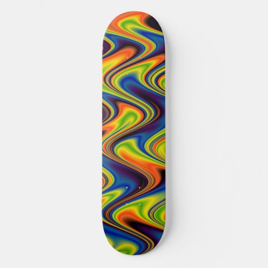 Skateboard Multicolor Abstrait (Recto)